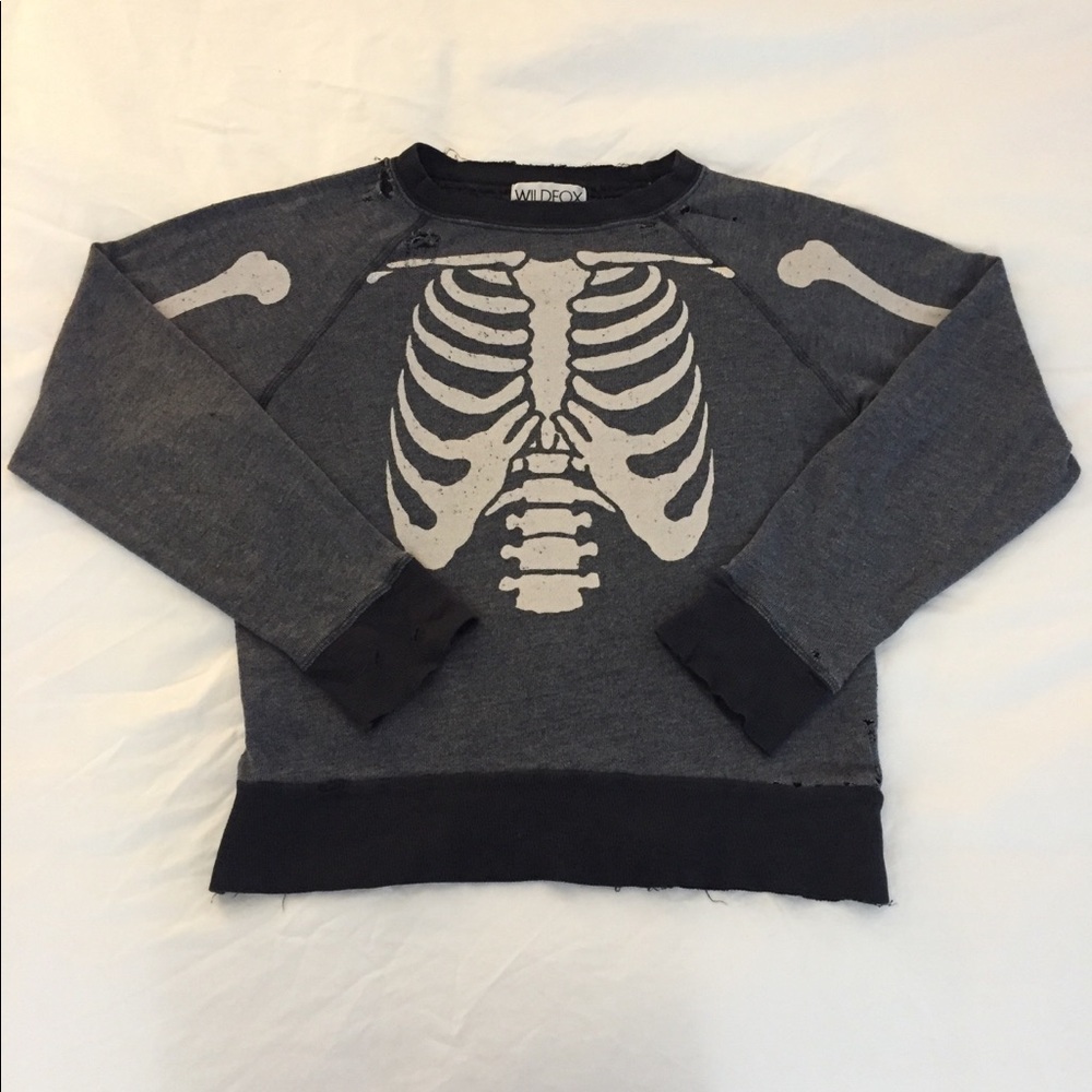 Wildfox Inside Out Skeleton Sweater